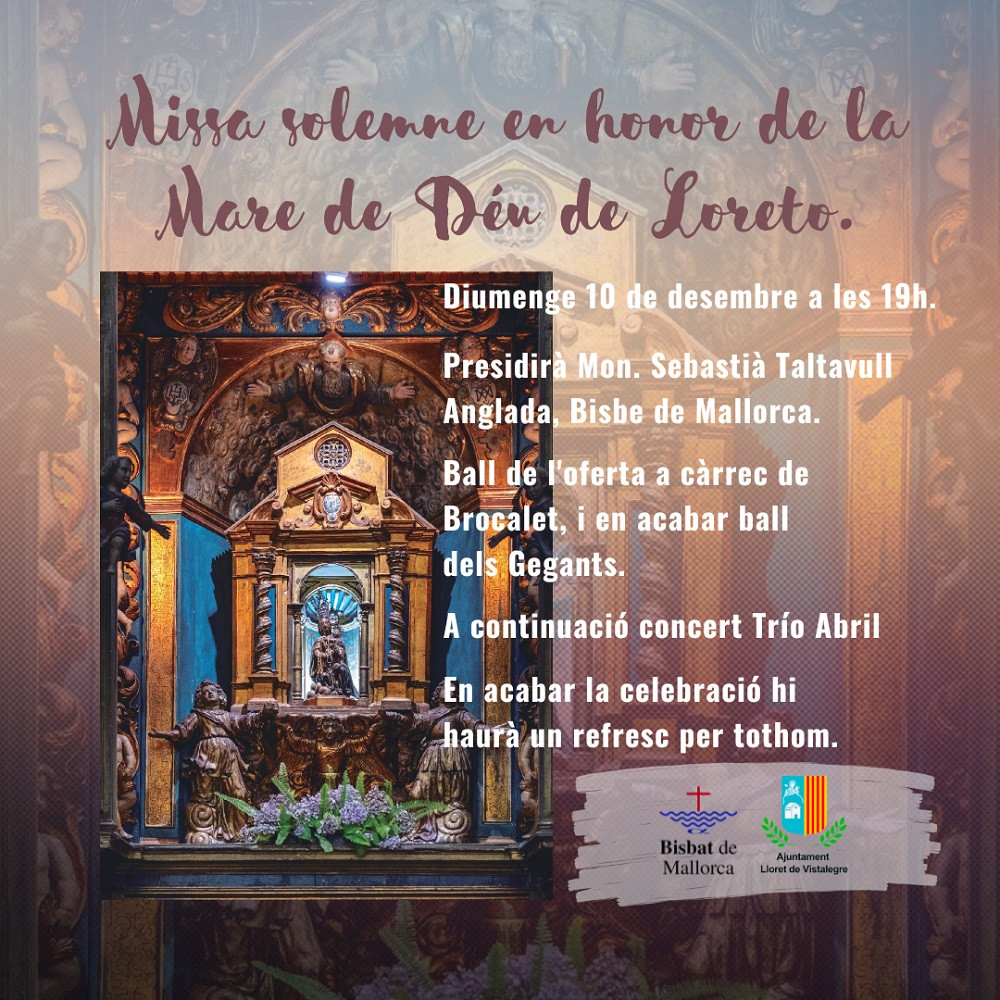 Missa solemne en honor de la Mare de Déu de Loreto