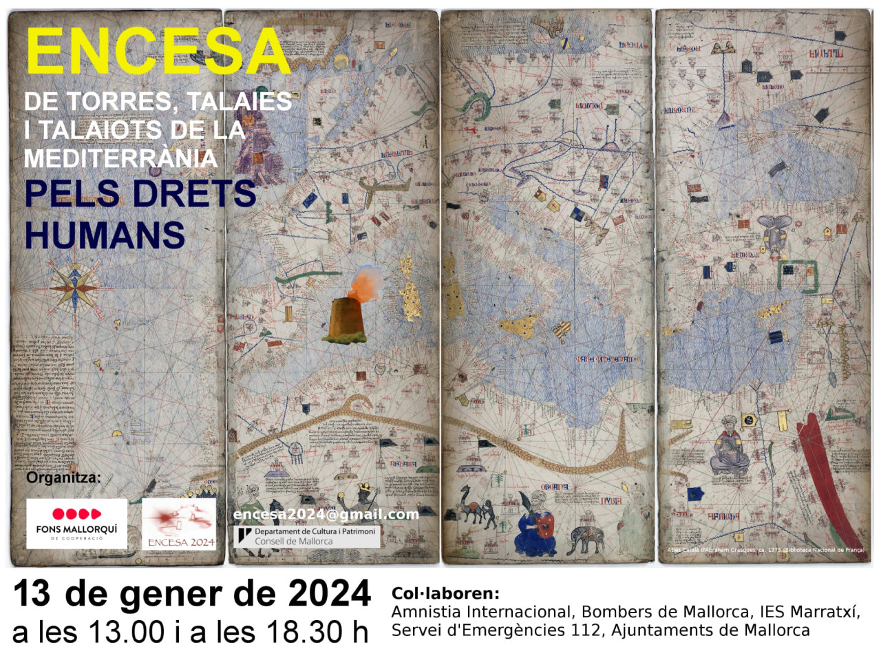 Encesa de torres, talaies i talaiots de la mediterrània pels Drets Humans