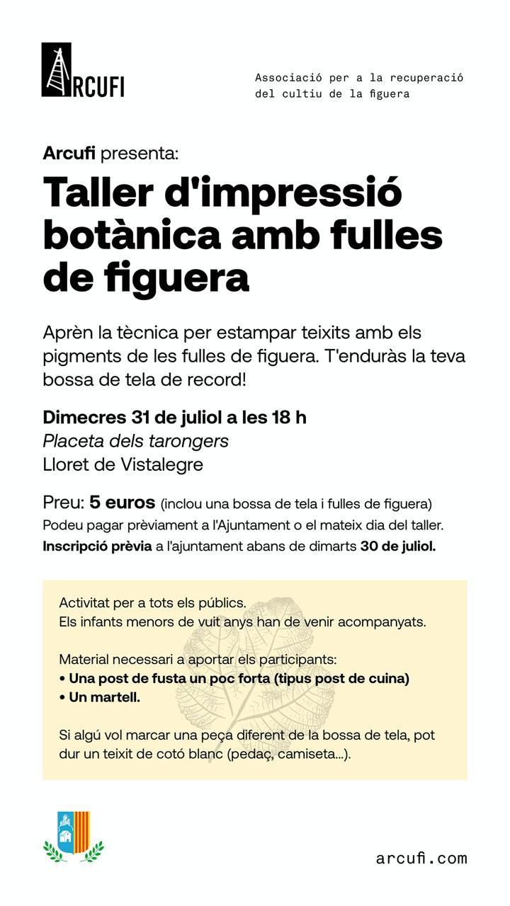 Taller impressió botànica