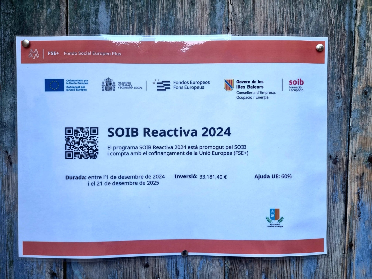 Lloret posa en marxa el programa «SOIB Reactiva 2024» 