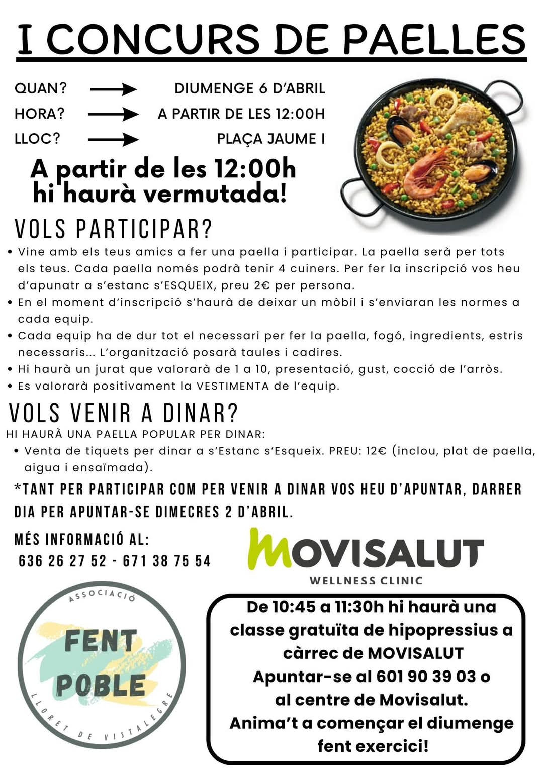 I Concurs de paelles