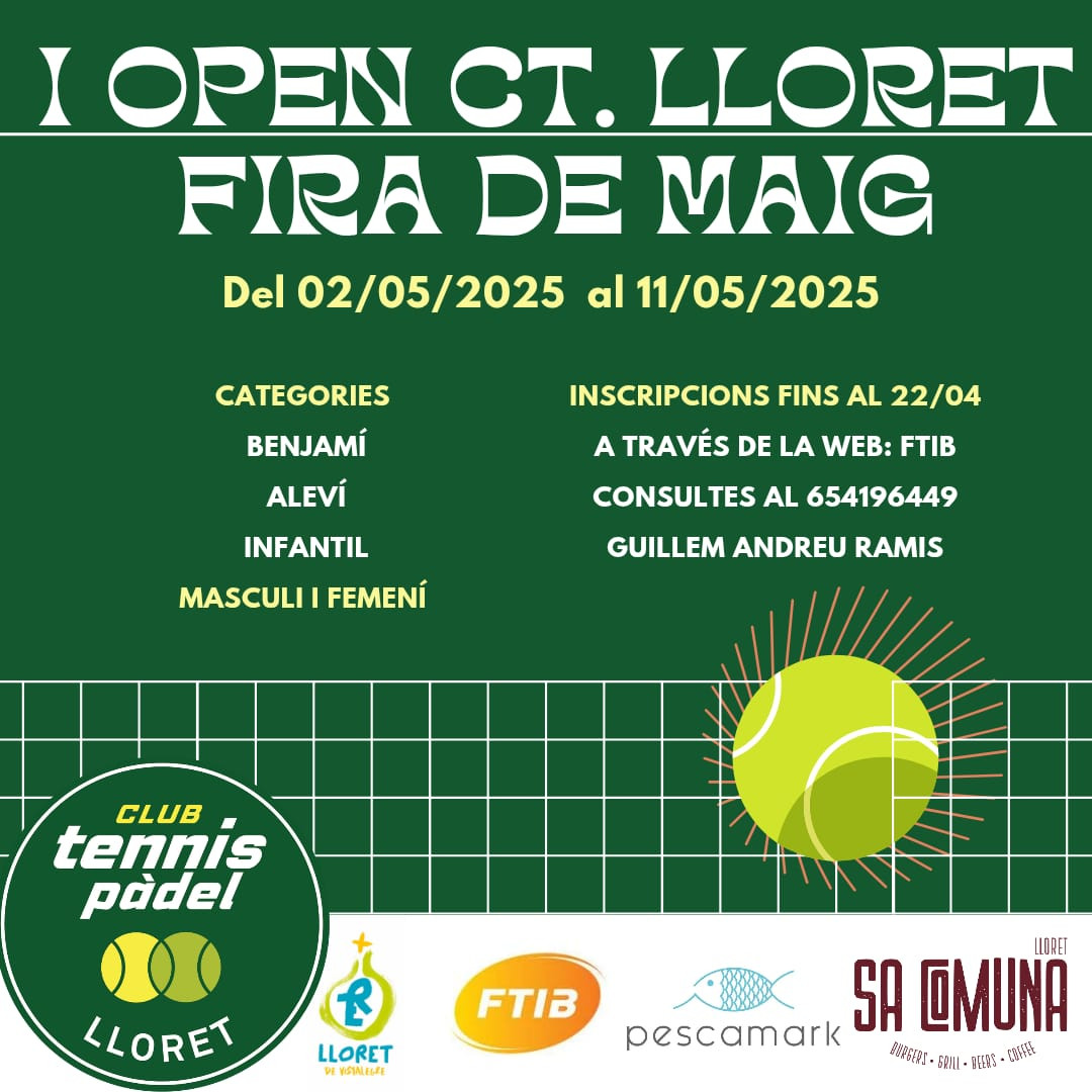 I Open tenis Fira de Maig