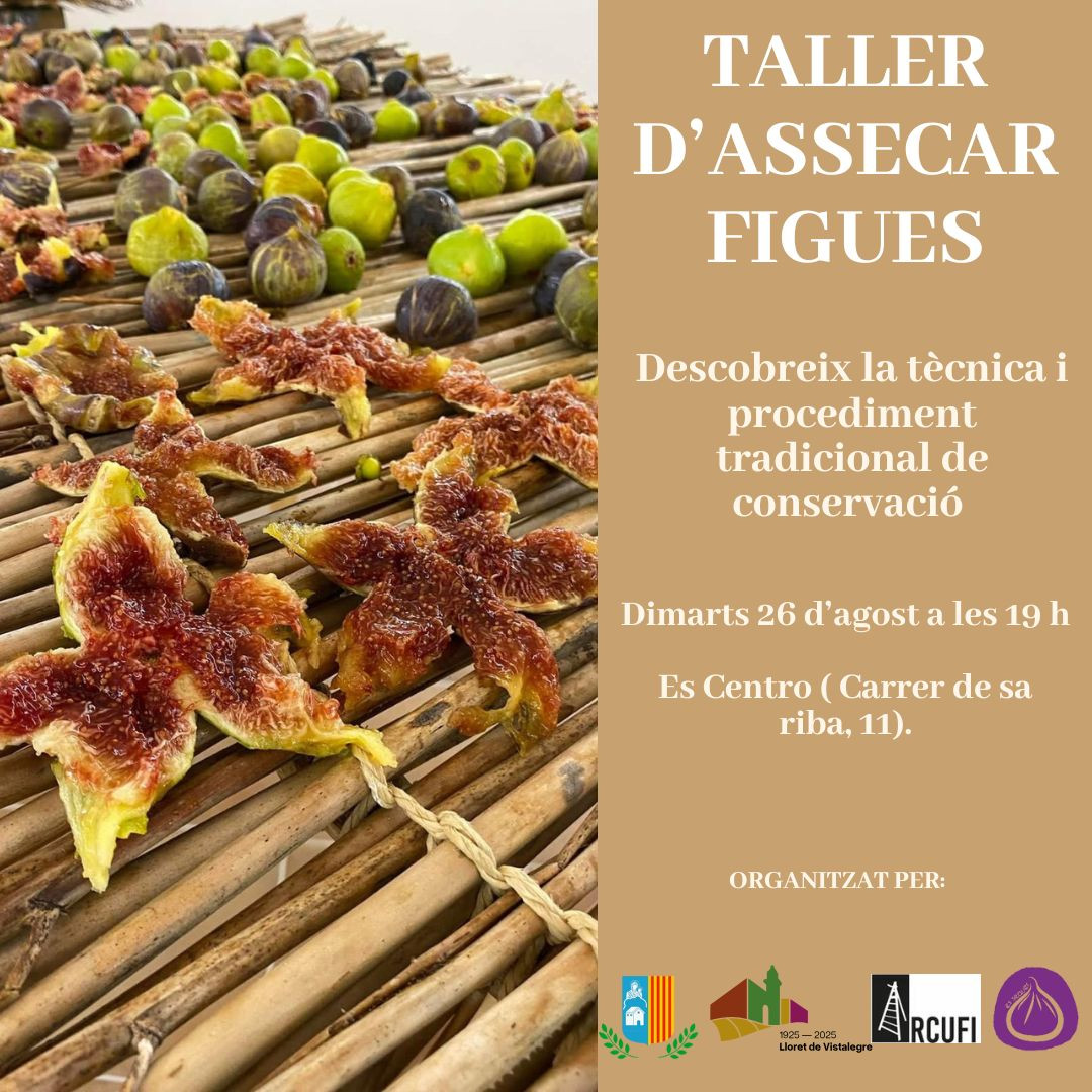 Taller d'assecar figues organitzat per Arcufi
