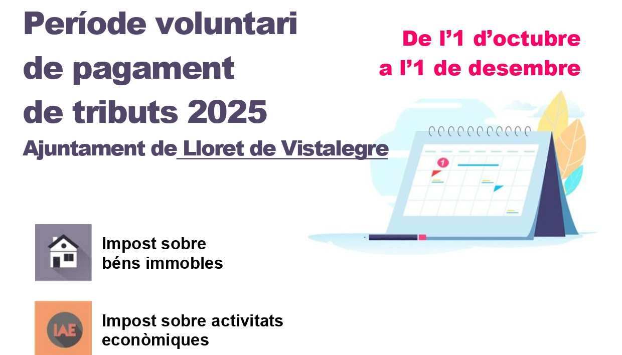 pagament de tributs lloret de vistalegre