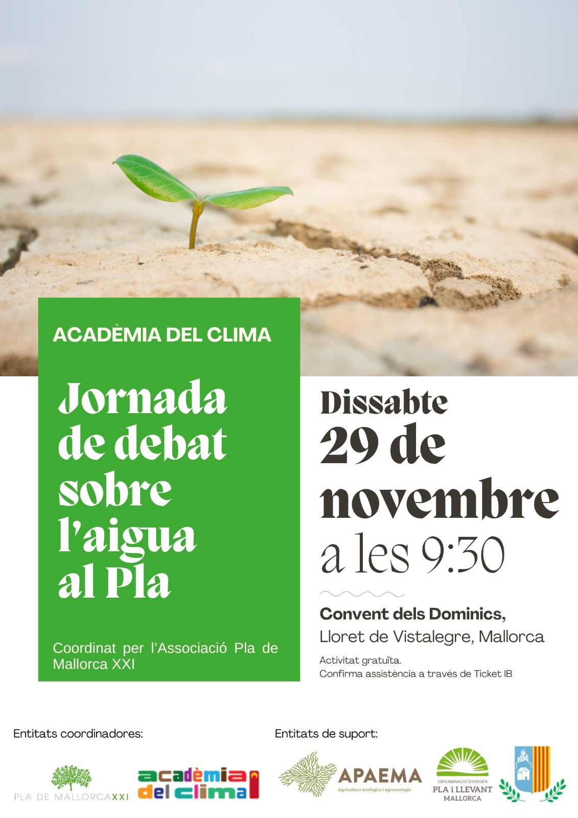 Jornada sobre l'aigua al Pla de Mallorca
